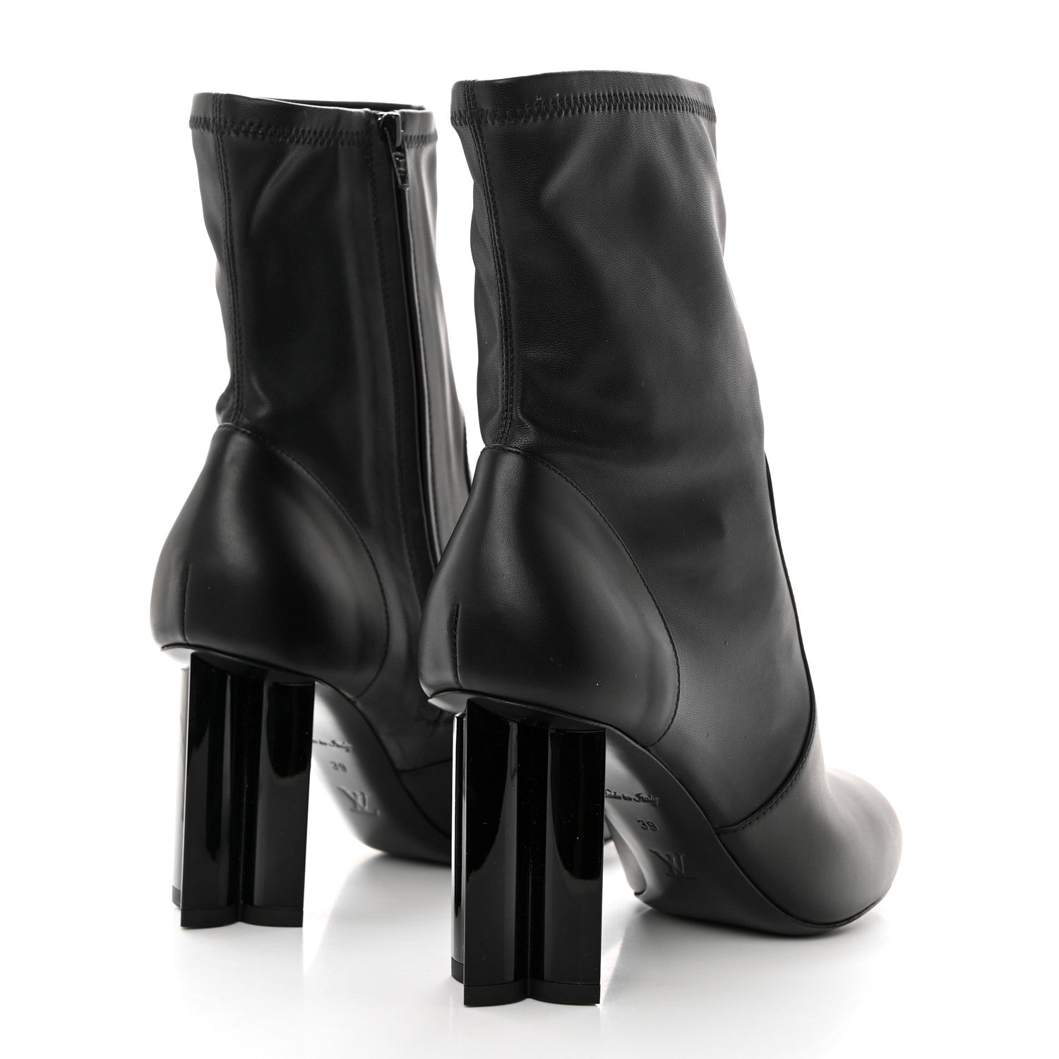 Louis Vuitton Calfskin Uniformes Silhouette Ankle Boots 39 Black 4 of 8