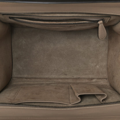 Celine Drummed Calfskin Mini Luggage Dune 4 of 4