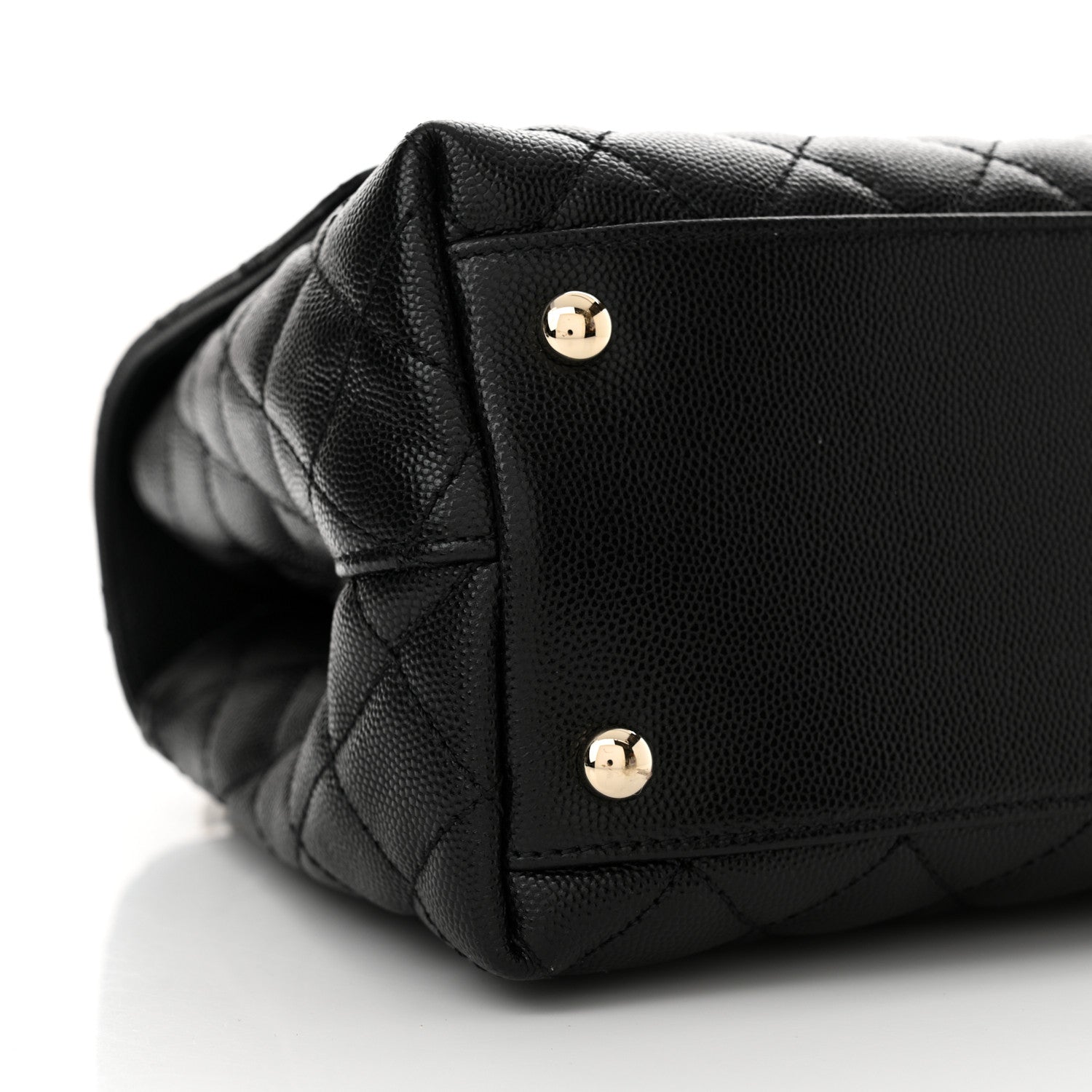 Chanel Caviar Quilted Small Coco Handle Flap Black 9 of 11