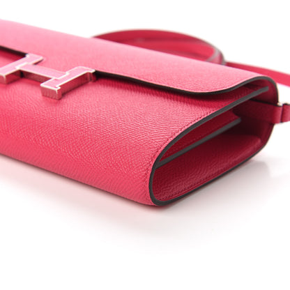Hermes Epsom Lizard Constance Wallet To Go Rose Mexico 7 of 10