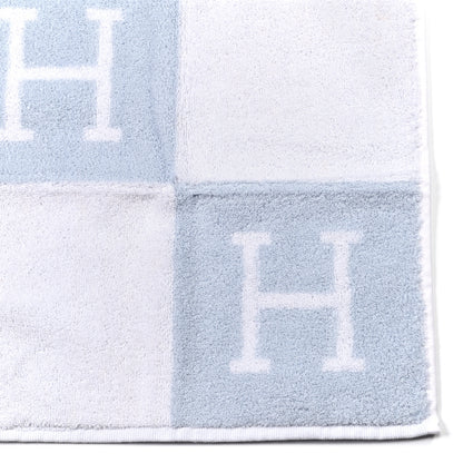 Hermes Cotton Avalon Baby Bath Wash Cloth Bleu Glacier 3 of 3