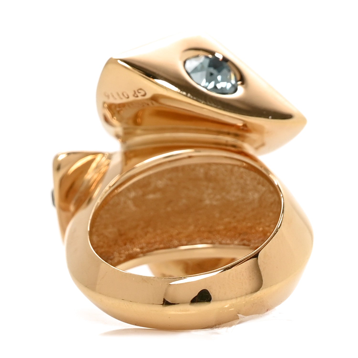 Louis Vuitton Trunkies Strass Ring  L Gold 3 of 5