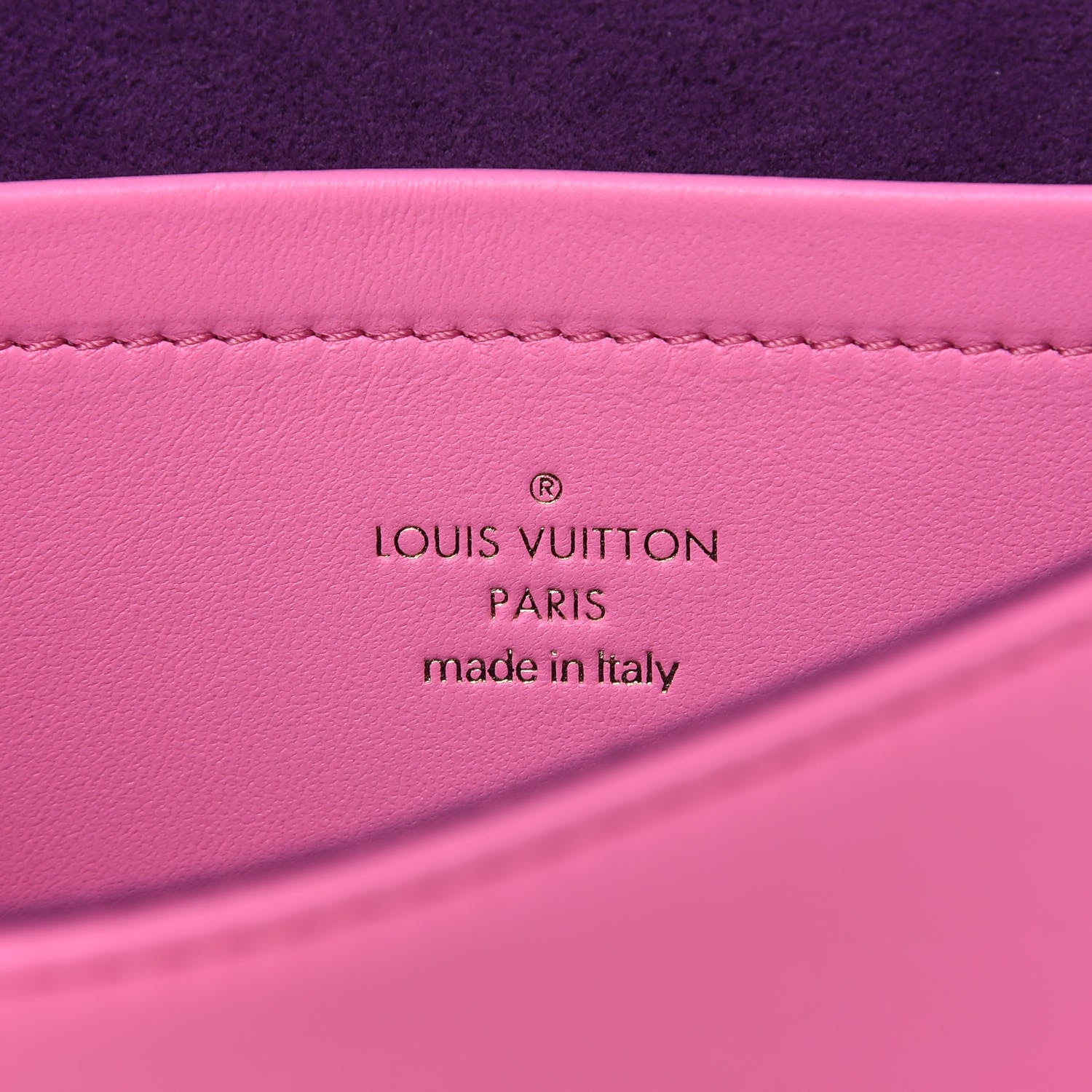 Louis Vuitton Lambskin Embossed Monogram Vuittamins Pochette Coussin Rose Violet 8 of 10