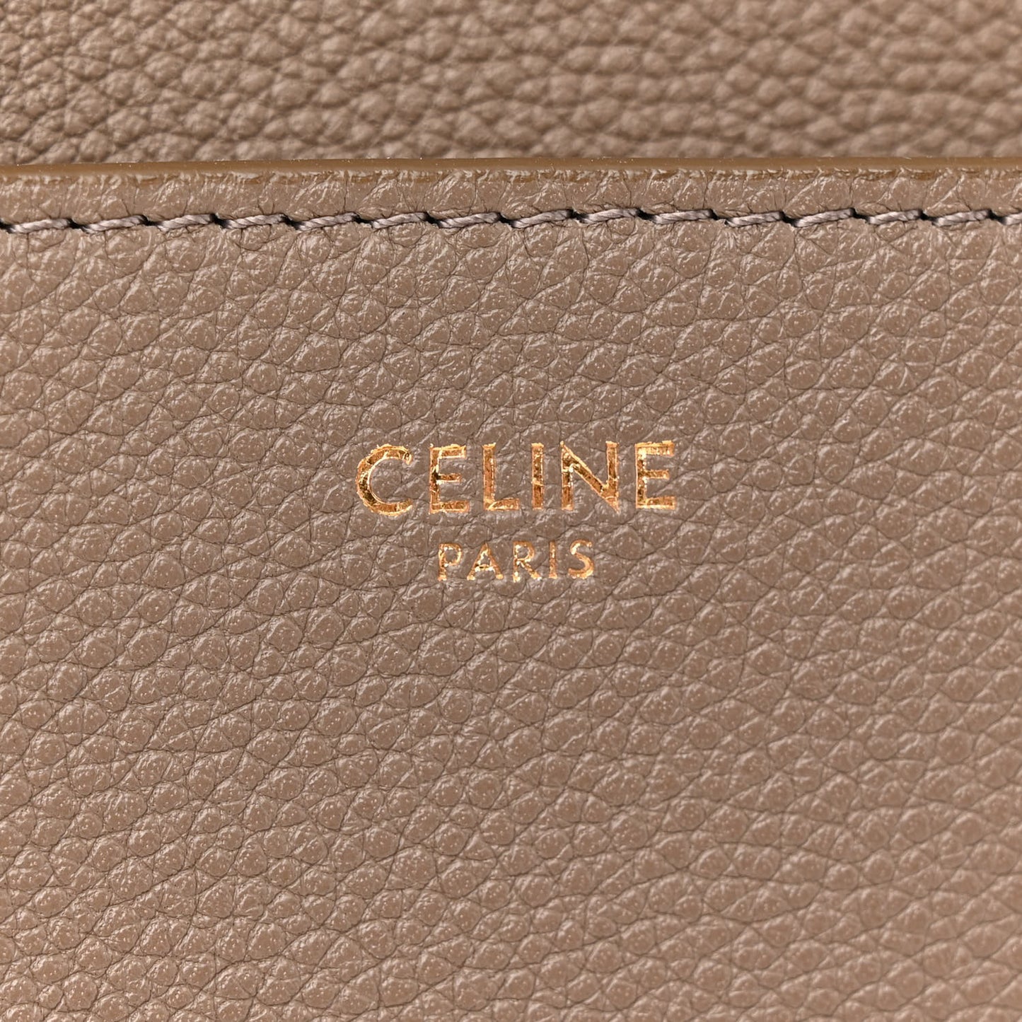 Soft Grained Calfskin Sangle Bucket Bag Taupe