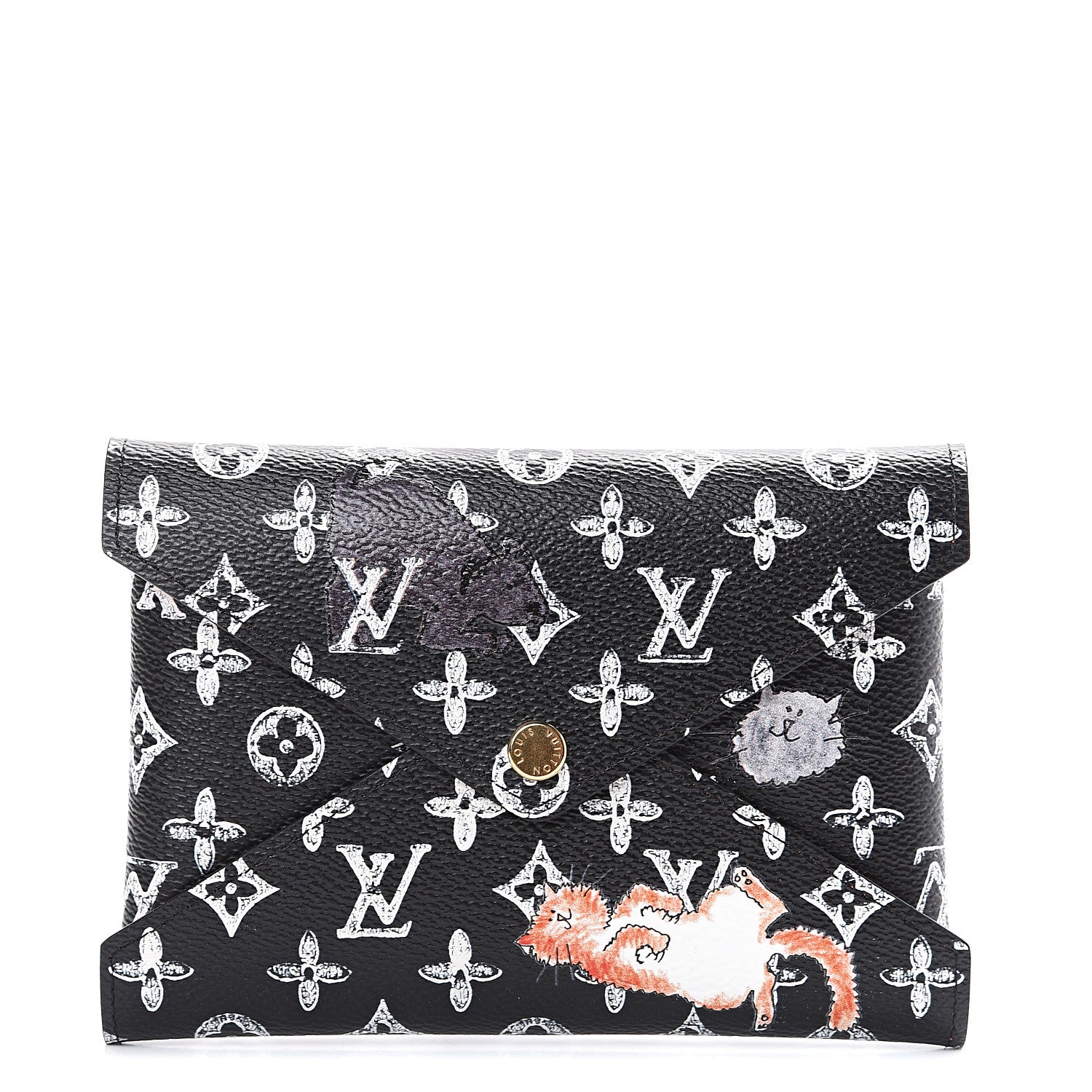 Louis Vuitton Catogram Medium Kirigami Pochette Black 1 of 6
