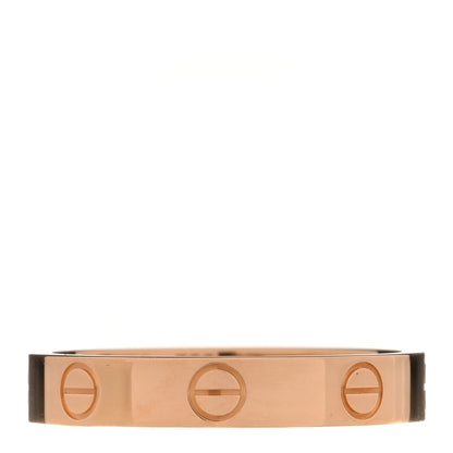 Cartier 18K Pink Gold 3.5mm LOVE Wedding Band Ring 55 7.25 1 of 4
