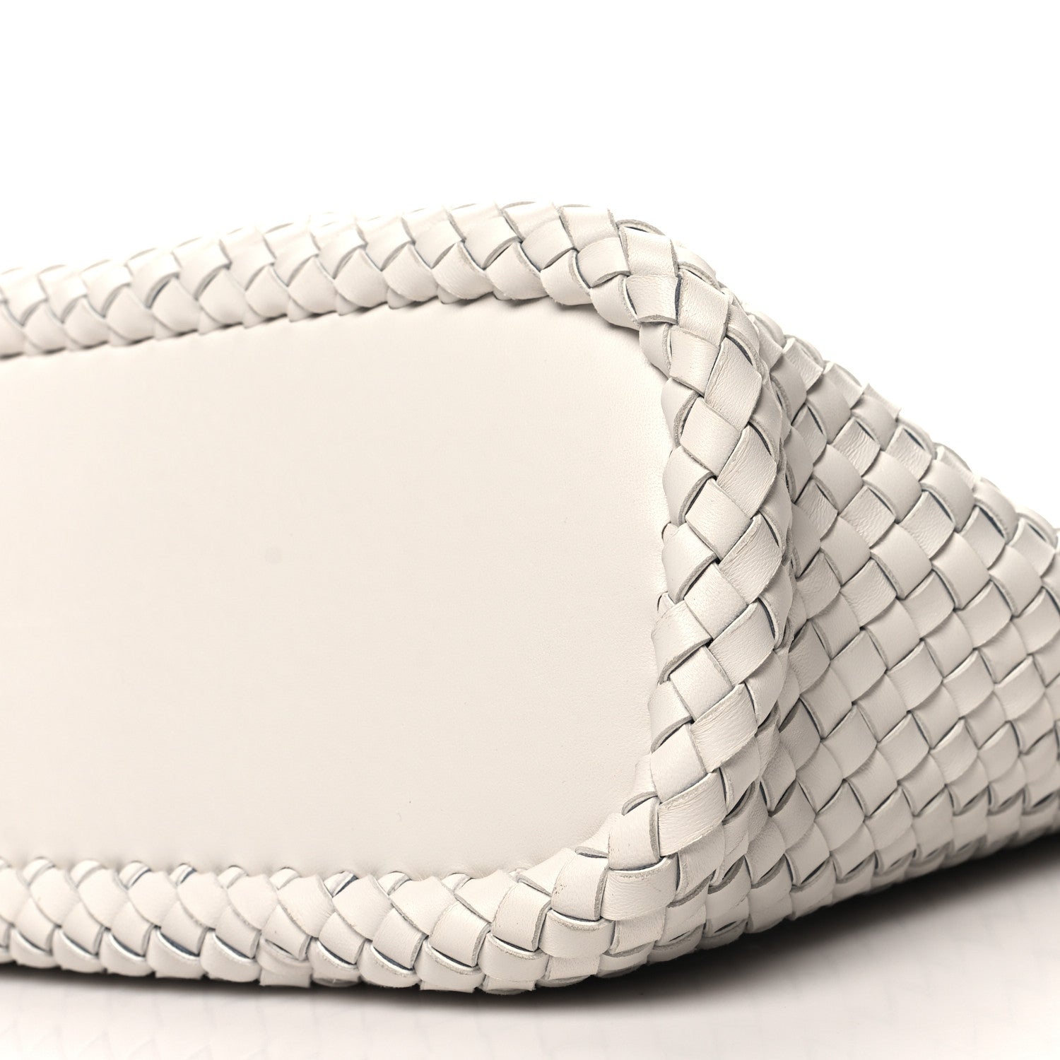 Bottega Veneta Nappa Intrecciato Bicolor Tote Bag Thunder White Silver 11 of 11