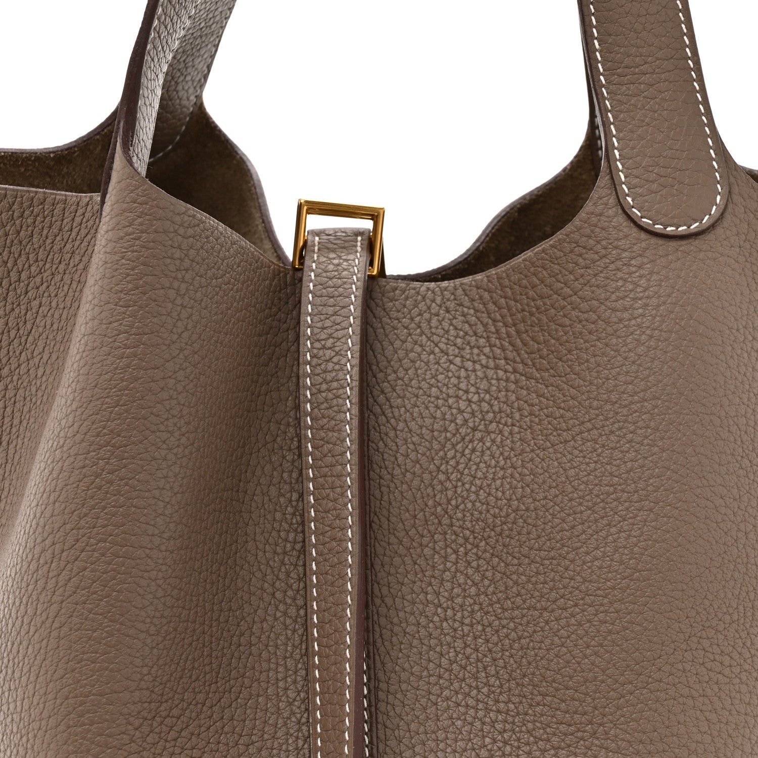 Hermes Taurillon Clemence Picotin Lock 22 MM Etoupe 8 of 10