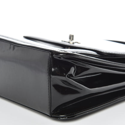 Chanel Glazed Calfskin Single Flap Black 9 of 15
