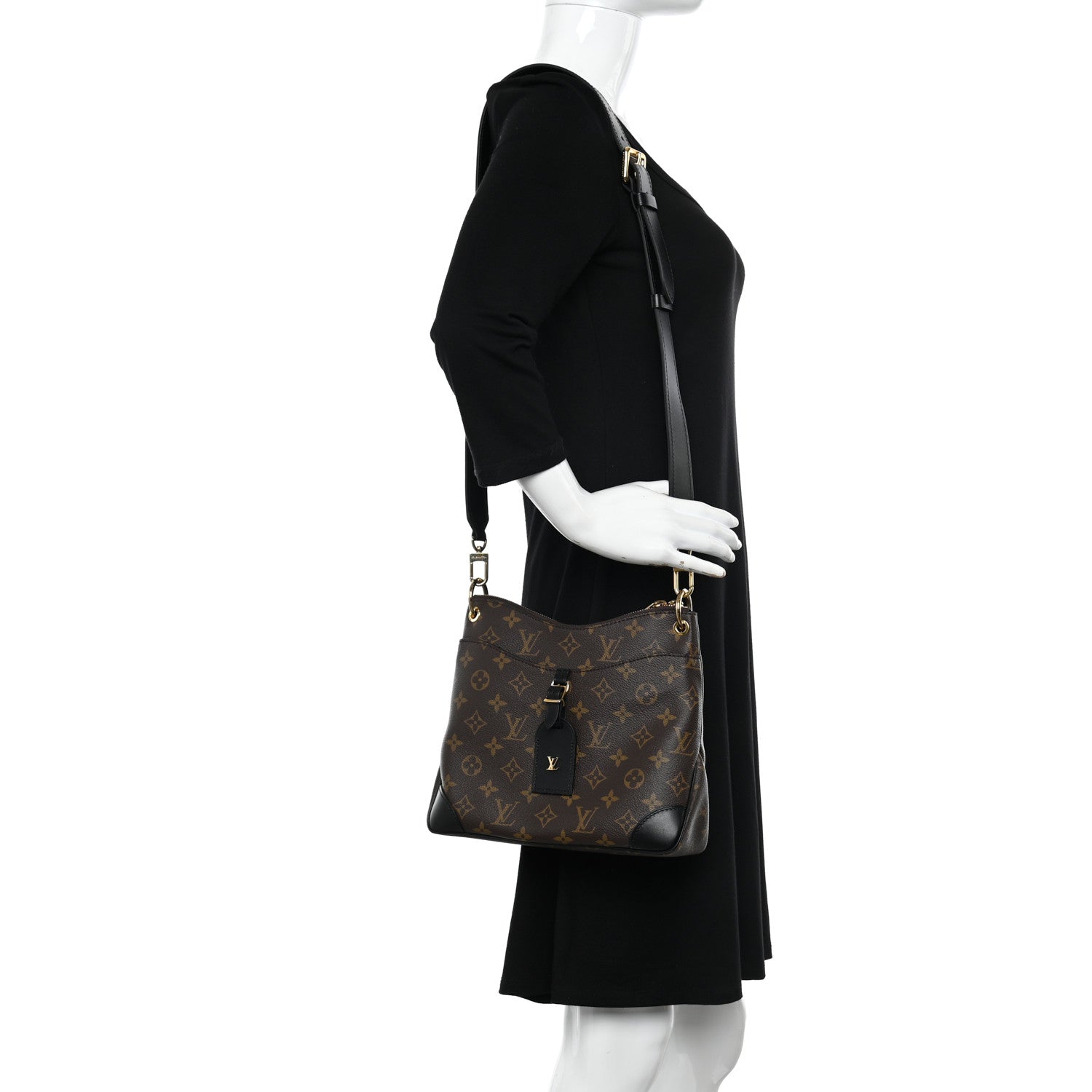 Louis Vuitton Monogram Odeon PM Black 2 of 11