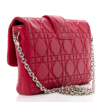 Christian Dior Lambskin Cannage Miss Dior Promenade Pouch Red 3 of 11