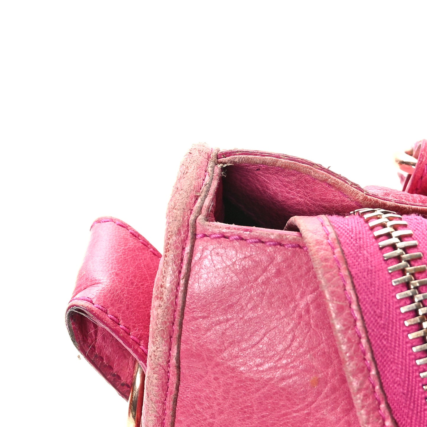 Agneau Giant 21 Rose Gold Hardware City Cyclamen Fucsia