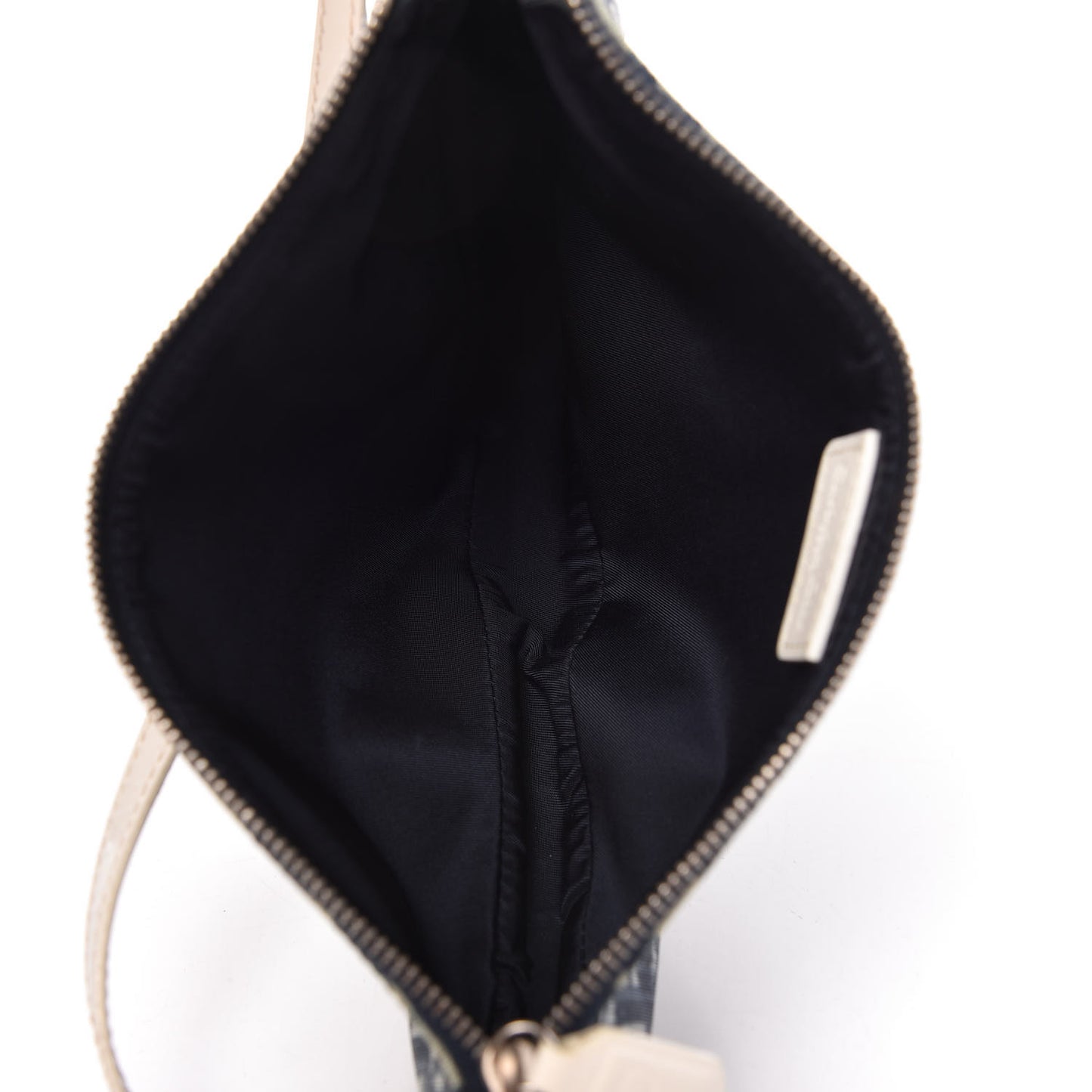 Monogram Mini Saddle Pochette White Blue