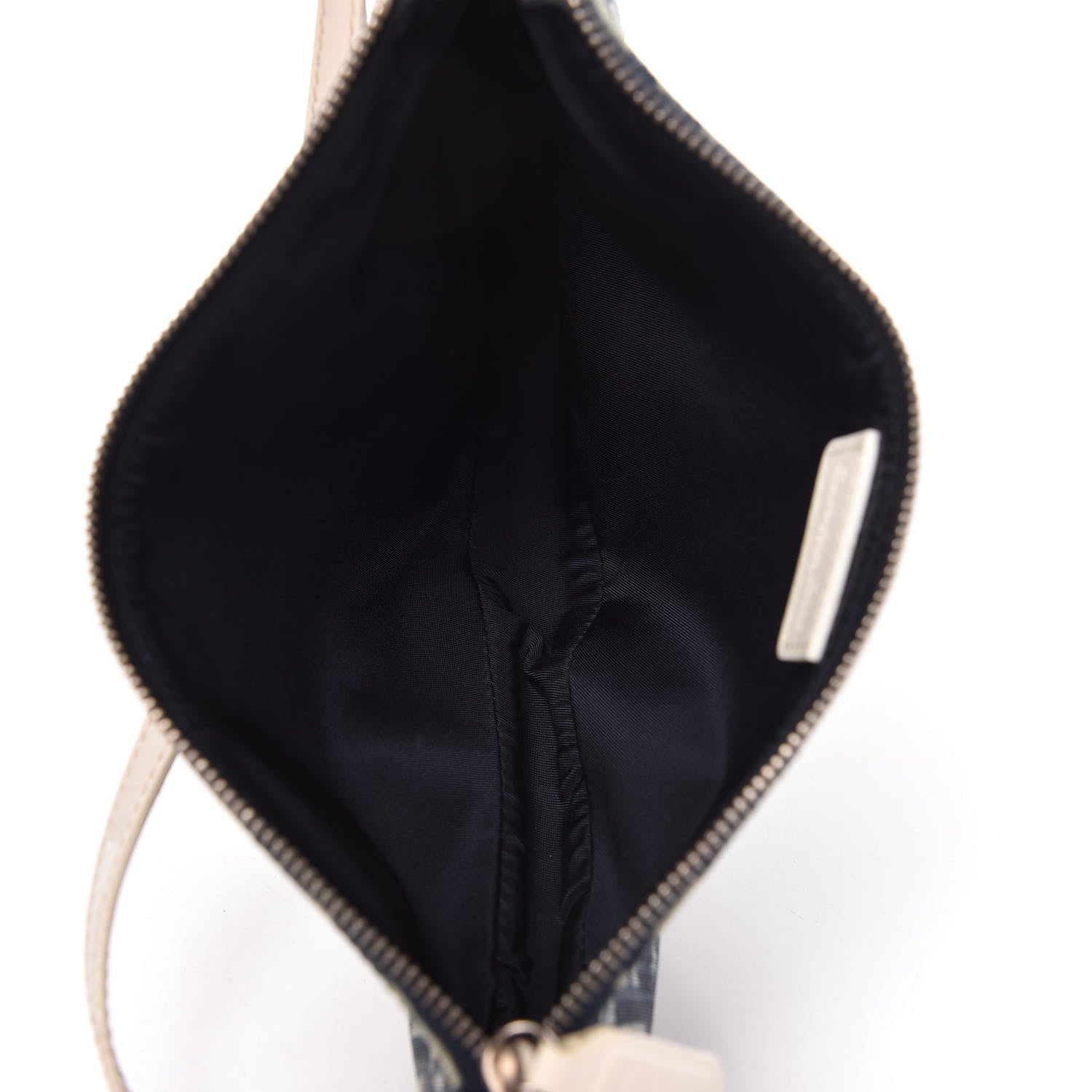 Christian Dior Monogram Mini Saddle Pochette White Blue 5 of 10