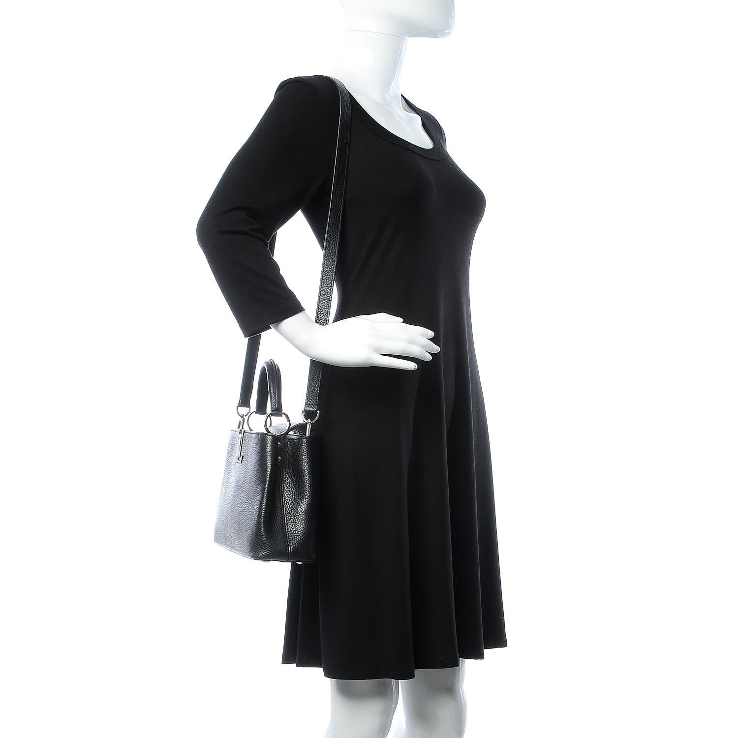 Louis Vuitton Taurillon Capucines BB Black 2 of 7