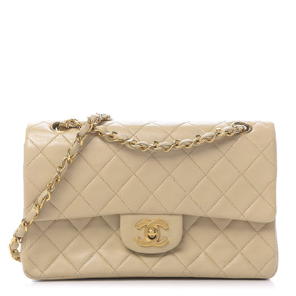 Chanel Lambskin Quilted Small Double Flap Beige 1 of 15
