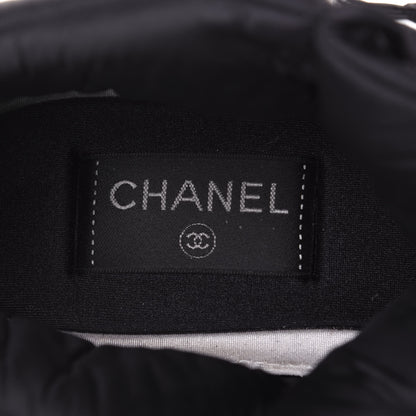Chanel Fabric Suede Womens CC Sneakers 39.5 Black 9 of 10