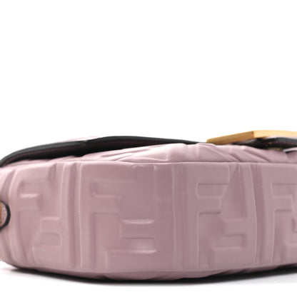 Fendi Nappa FF 1974 Embossed Baguette Dusty Mauve 9 of 10