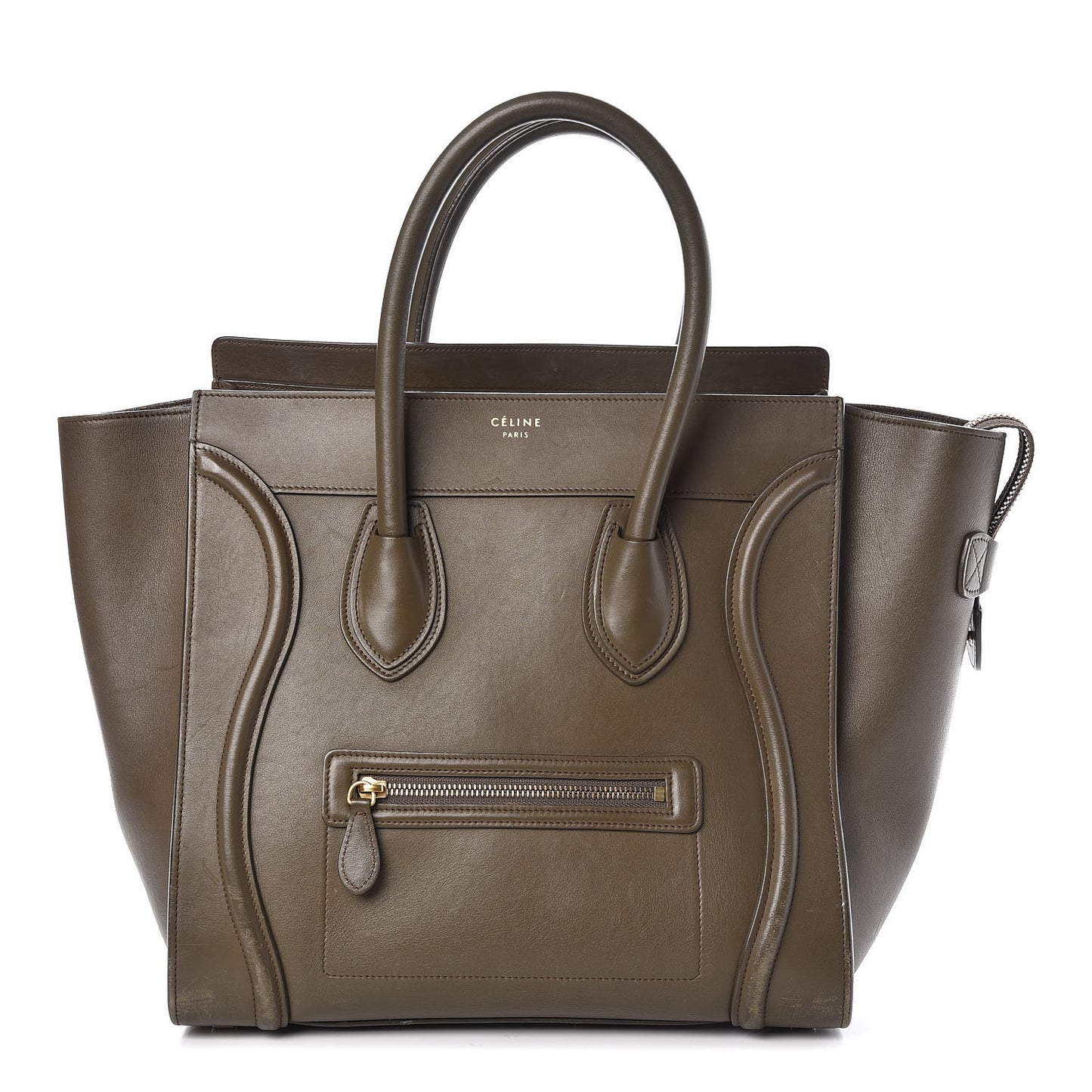 Smooth Calfskin Mini Luggage Khaki