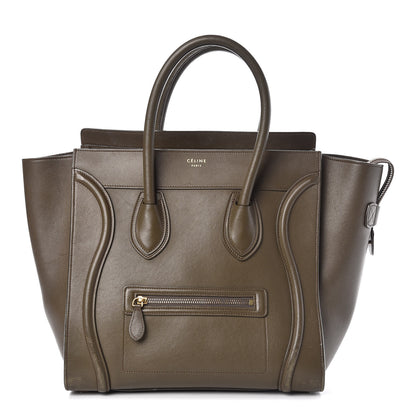 Celine Smooth Calfskin Mini Luggage Khaki 1 of 28