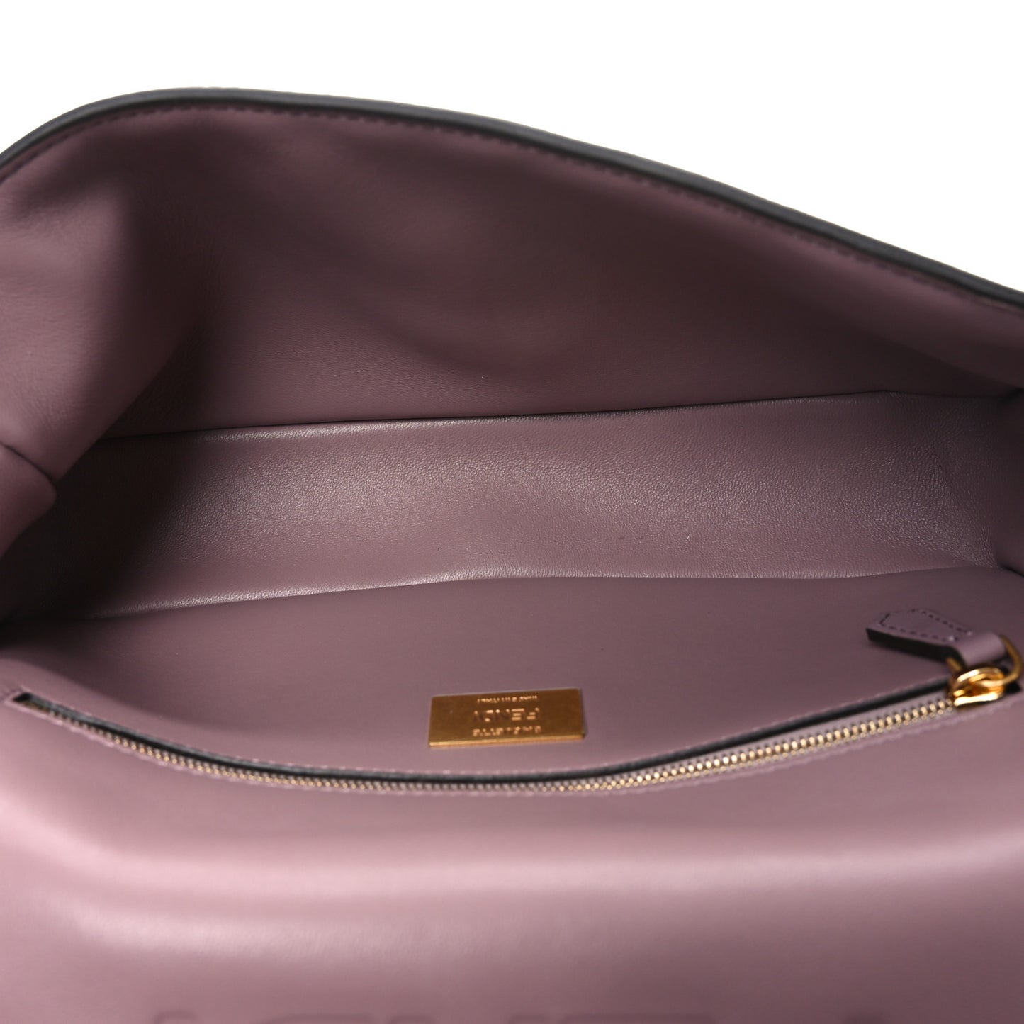 Nappa FF 1974 Embossed Baguette Dusty Mauve