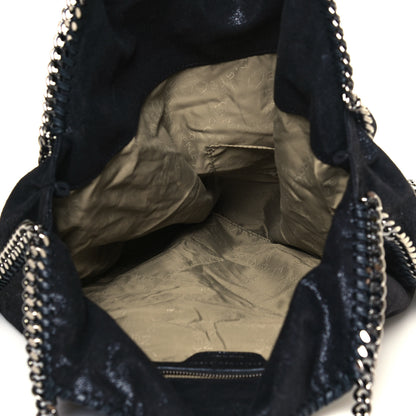 Stella McCartney Metallic Shaggy Deer Big Falabella Tote Black 8 of 11
