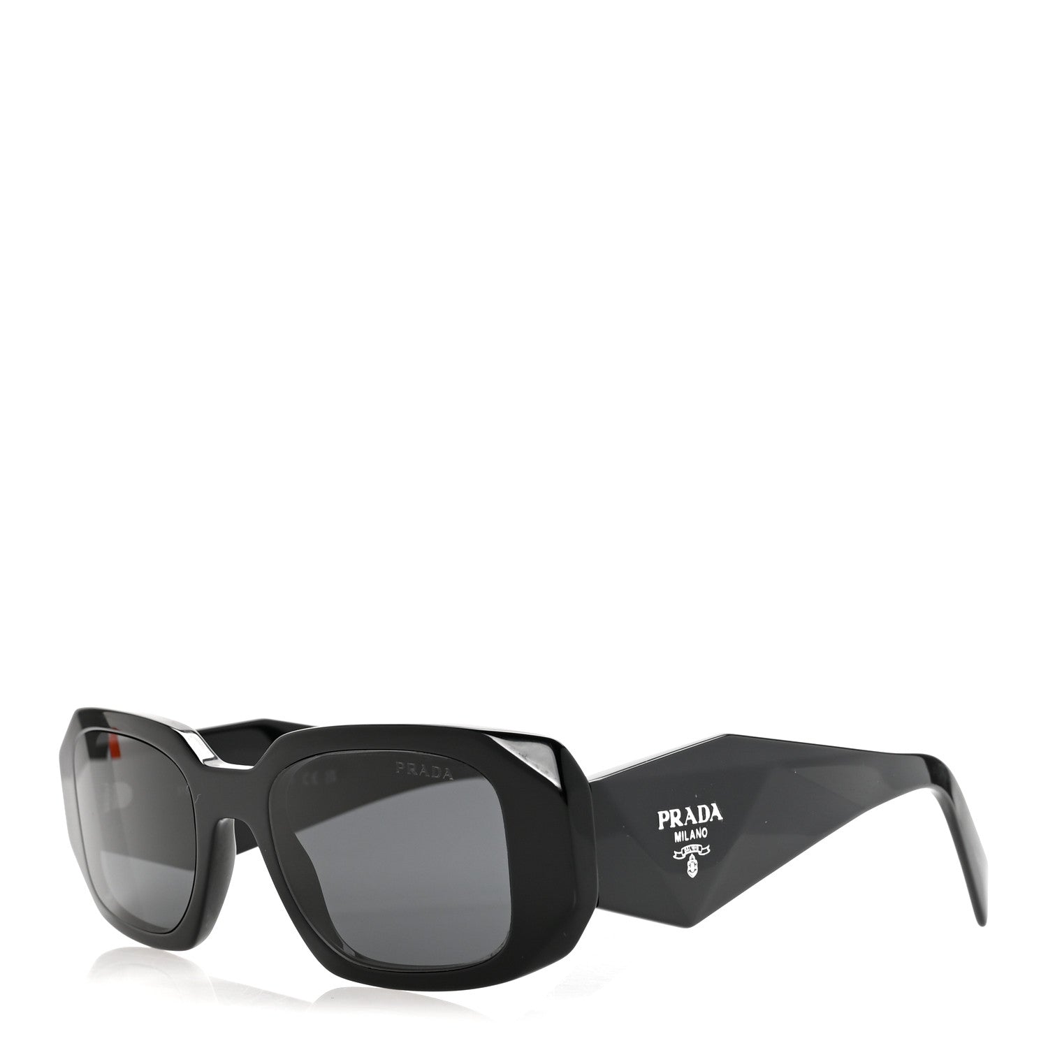 Prada Acetate Symbole Sunglasses SPR 17W Black 2 of 16