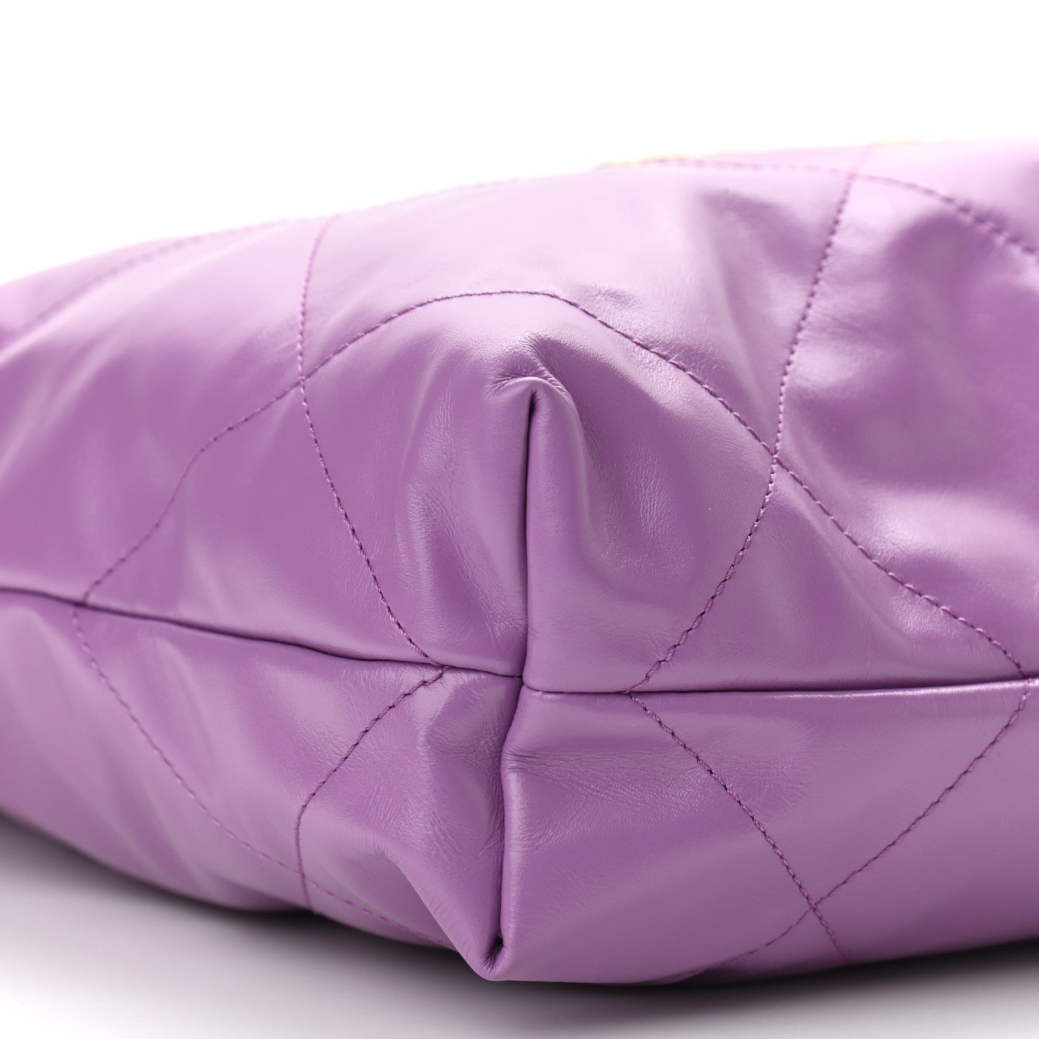 Chanel Shiny Calfskin Quilted Small Chanel 22 Purple 10 of 11