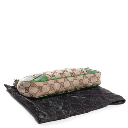 Gucci Monogram Horsebit Nail Chain Pochette Green 4 of 7