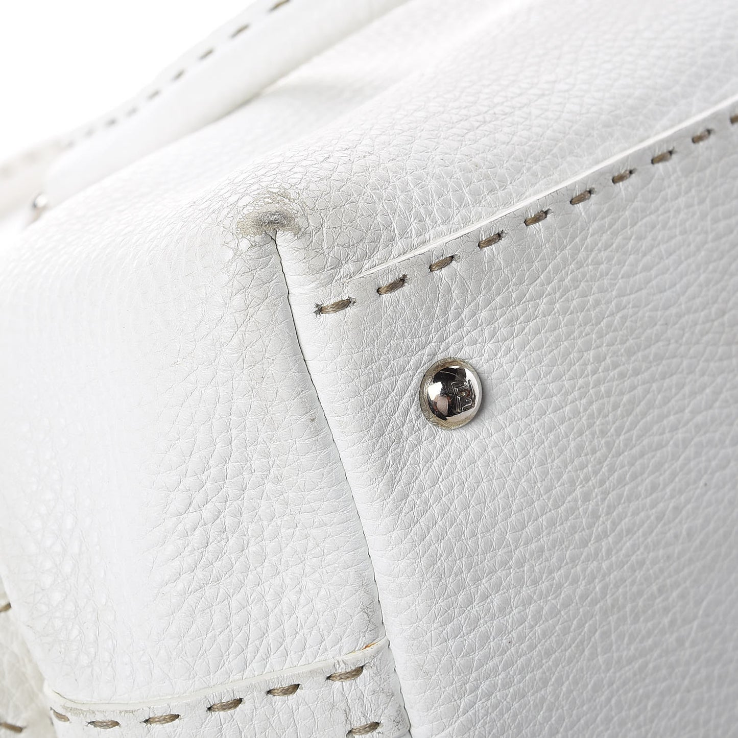 Calfskin Romano Selleria Adele 1328 Bag White