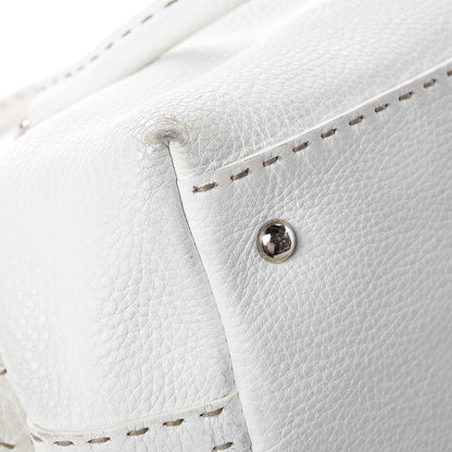 Fendi Calfskin Romano Selleria Adele 1328 Bag White 29 of 38
