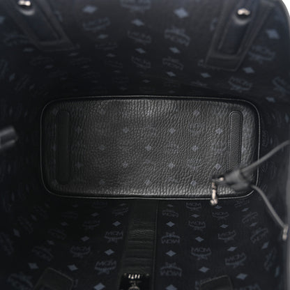 MCM Visetos Medium Liz Reversible Shopper Tote Black 8 of 17