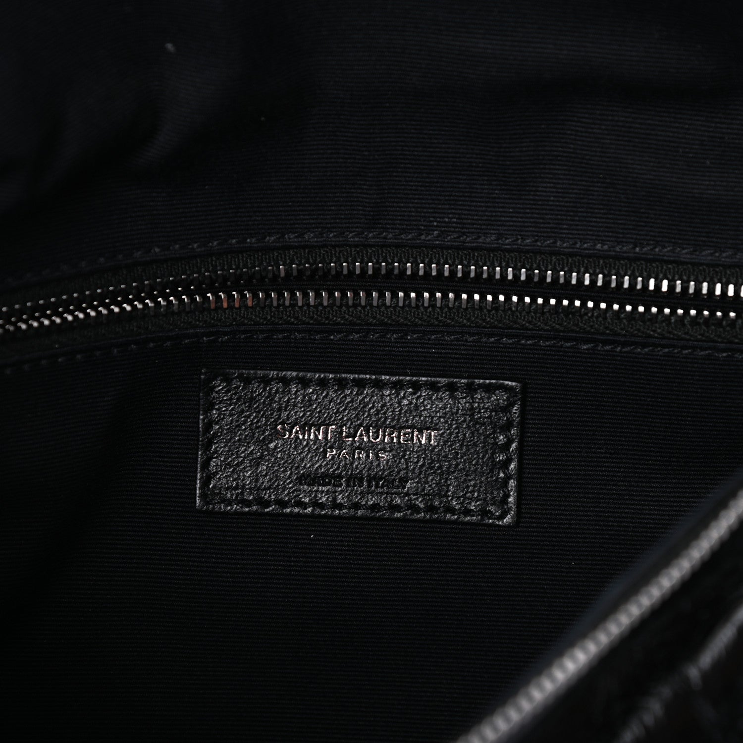 Saint Laurent Crinkled Calfskin Matelasse Monogram Niki Body Bag Black 6 of 9