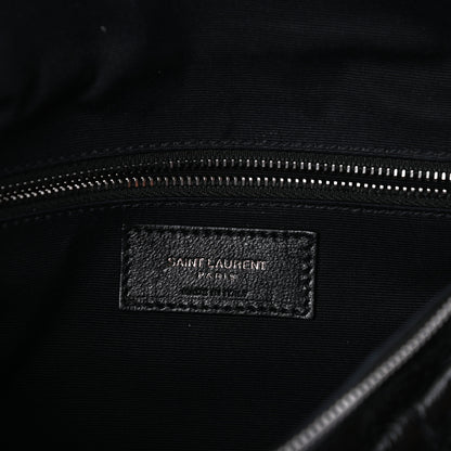 Saint Laurent Crinkled Calfskin Matelasse Monogram Niki Body Bag Black 6 of 9