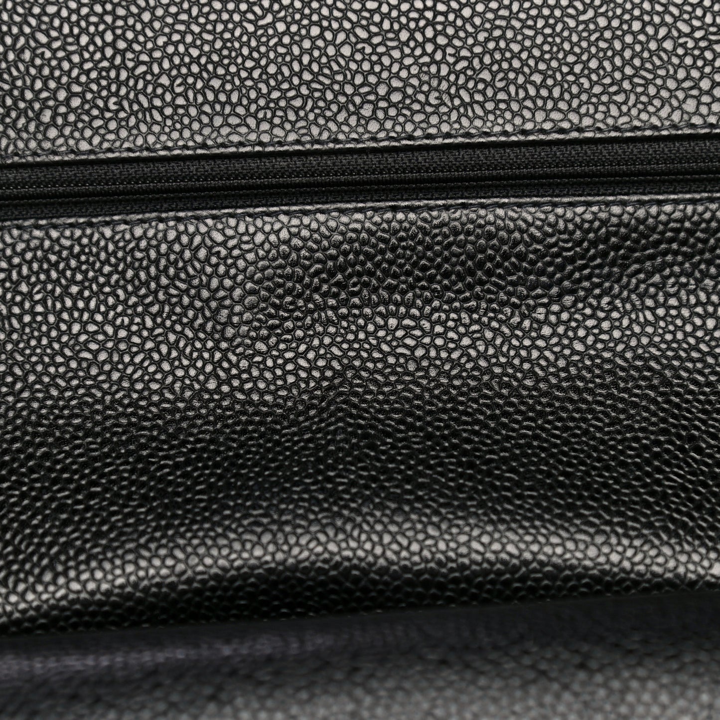 Caviar Quilted Small Double Flap Black