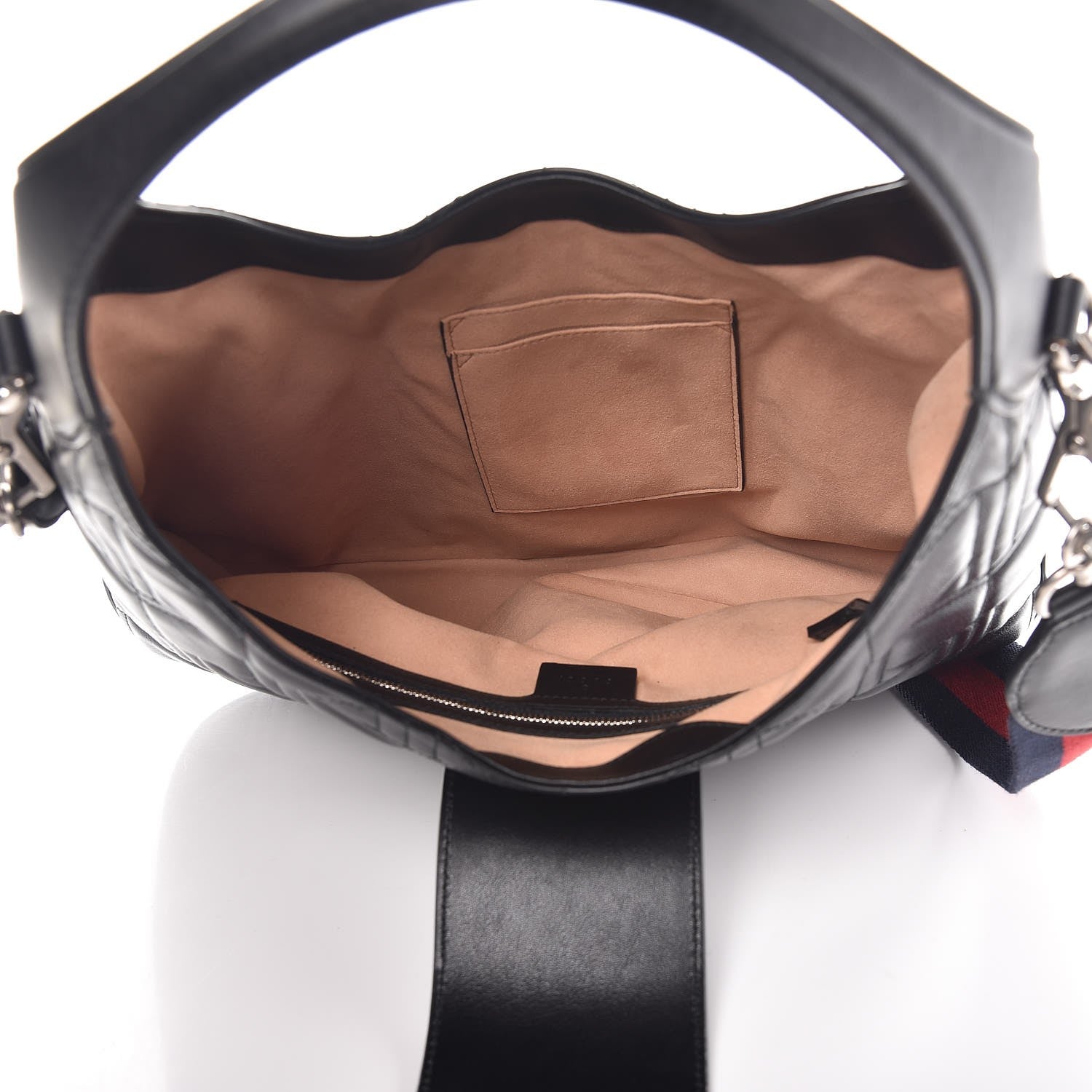 Gucci Calfskin Web Quilted Medium Dionysus Hobo Black 6 of 10