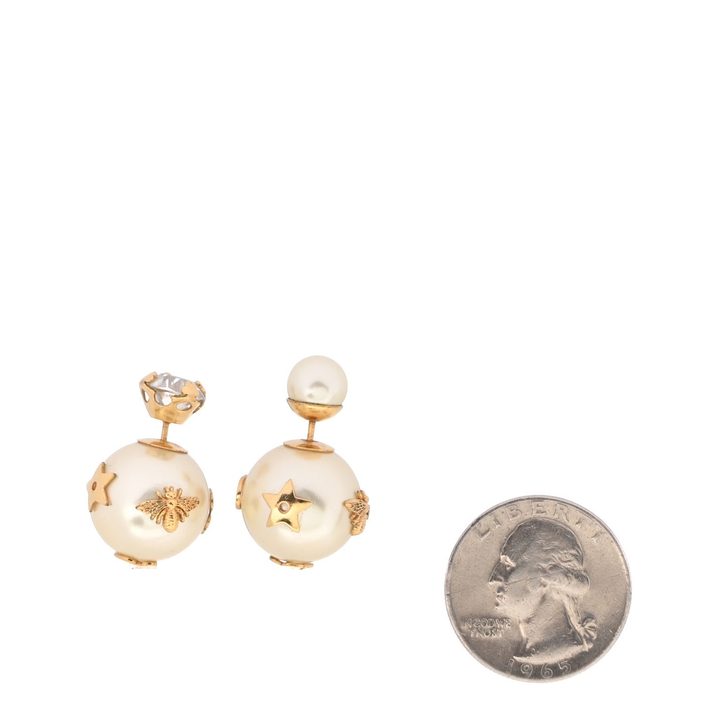 Mise En Dior Tribal Crystal Charm Earrings