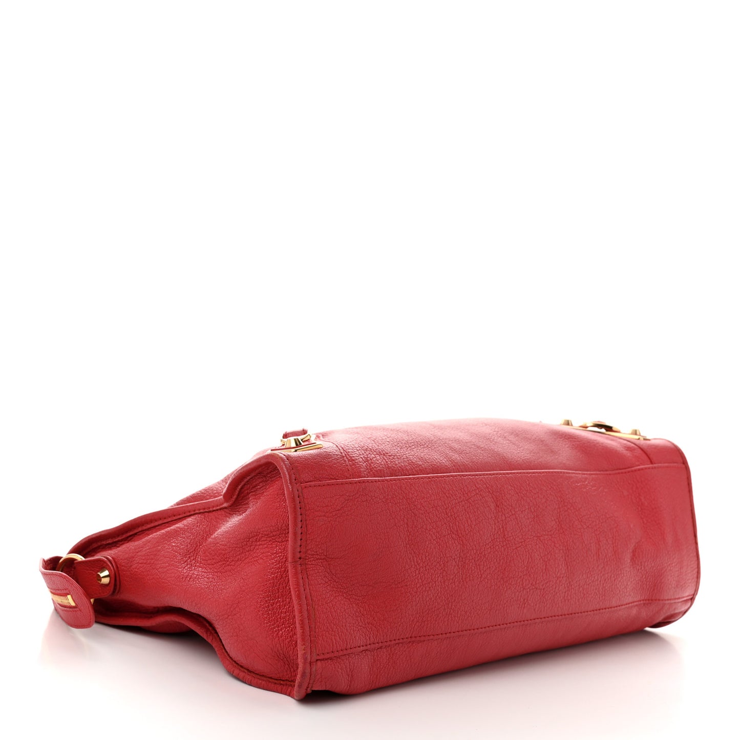 Chevre Gold Metallic Edge Hardware City Rouge Grenade