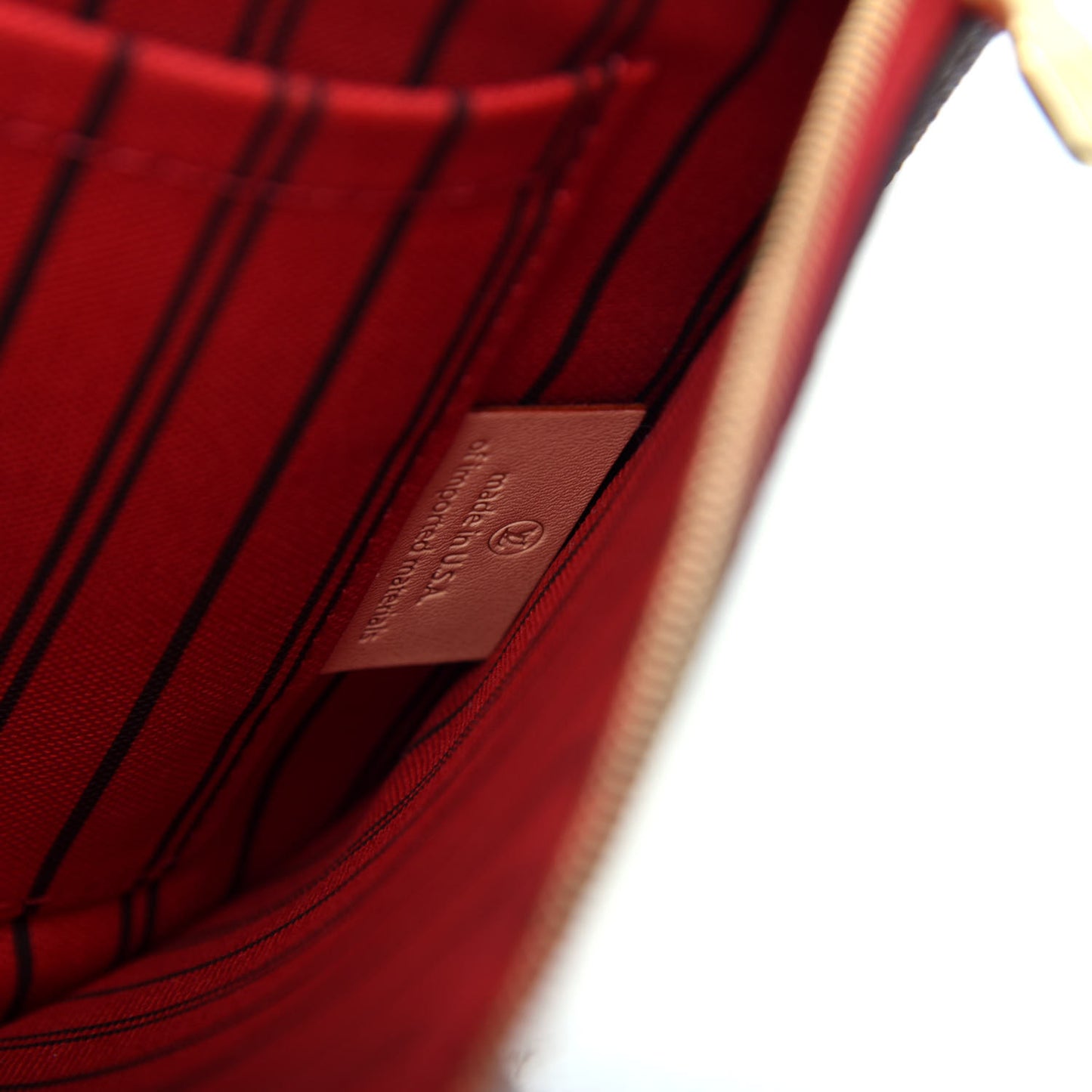 Monogram Neverfull MM GM Pochette Cherry