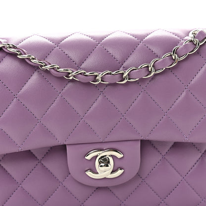 Chanel Lambskin Quilted Small Double Flap Purple 8 of 11