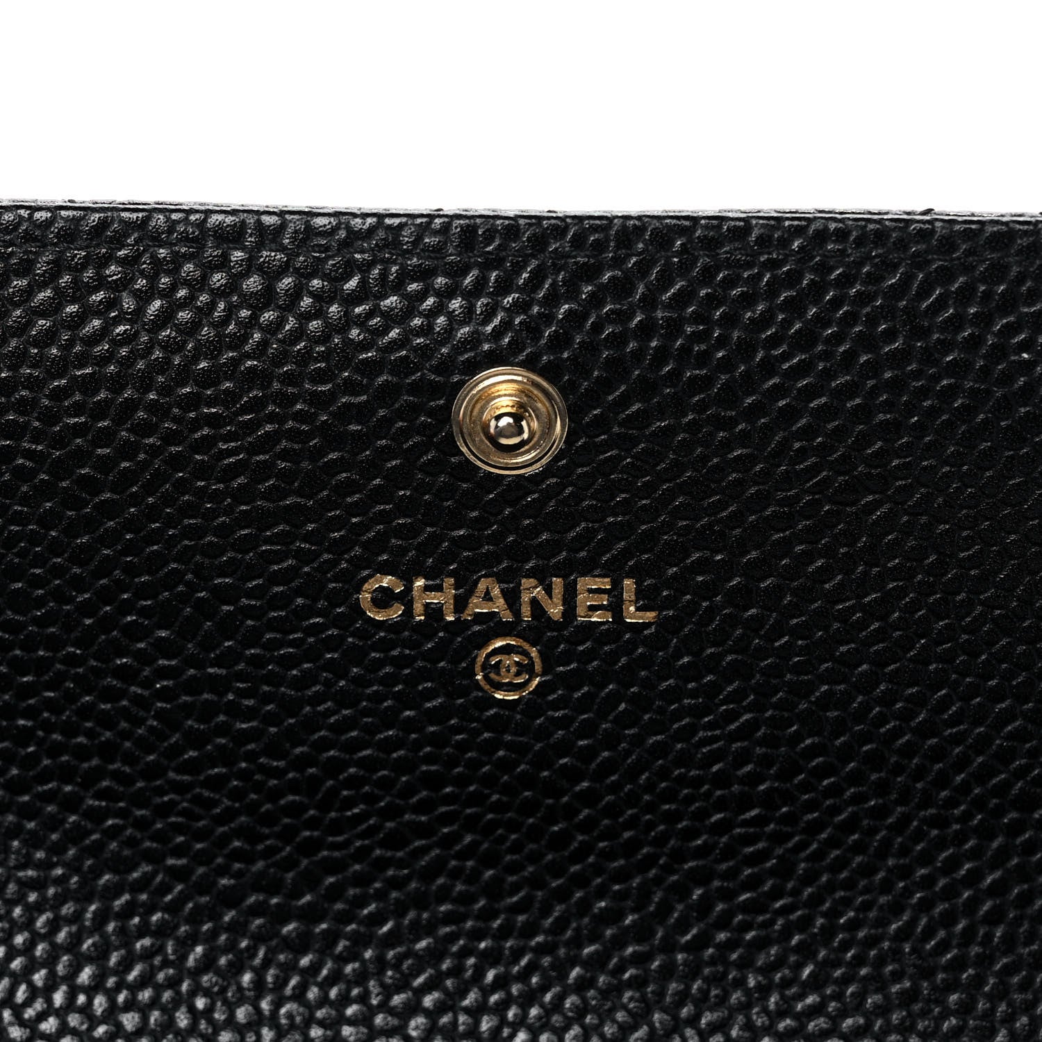 Chanel Caviar Quilted Large Gusset Flap Wallet Black 6 of 13