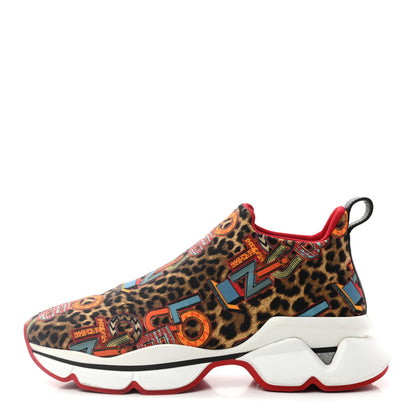 Christian Louboutin Neoprene Space Run Loubileo Donna Flat Sneakers 40 Multi 1 of 10