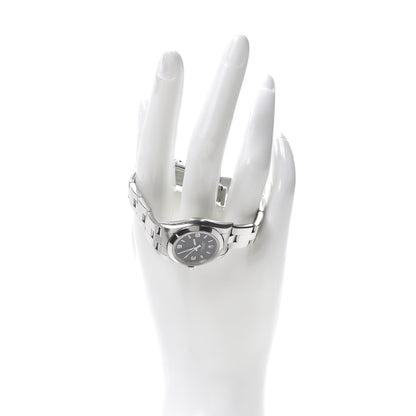 Rolex Stainless Steel 24mm Oyster Perpetual Watch Black 76080 2 of 6