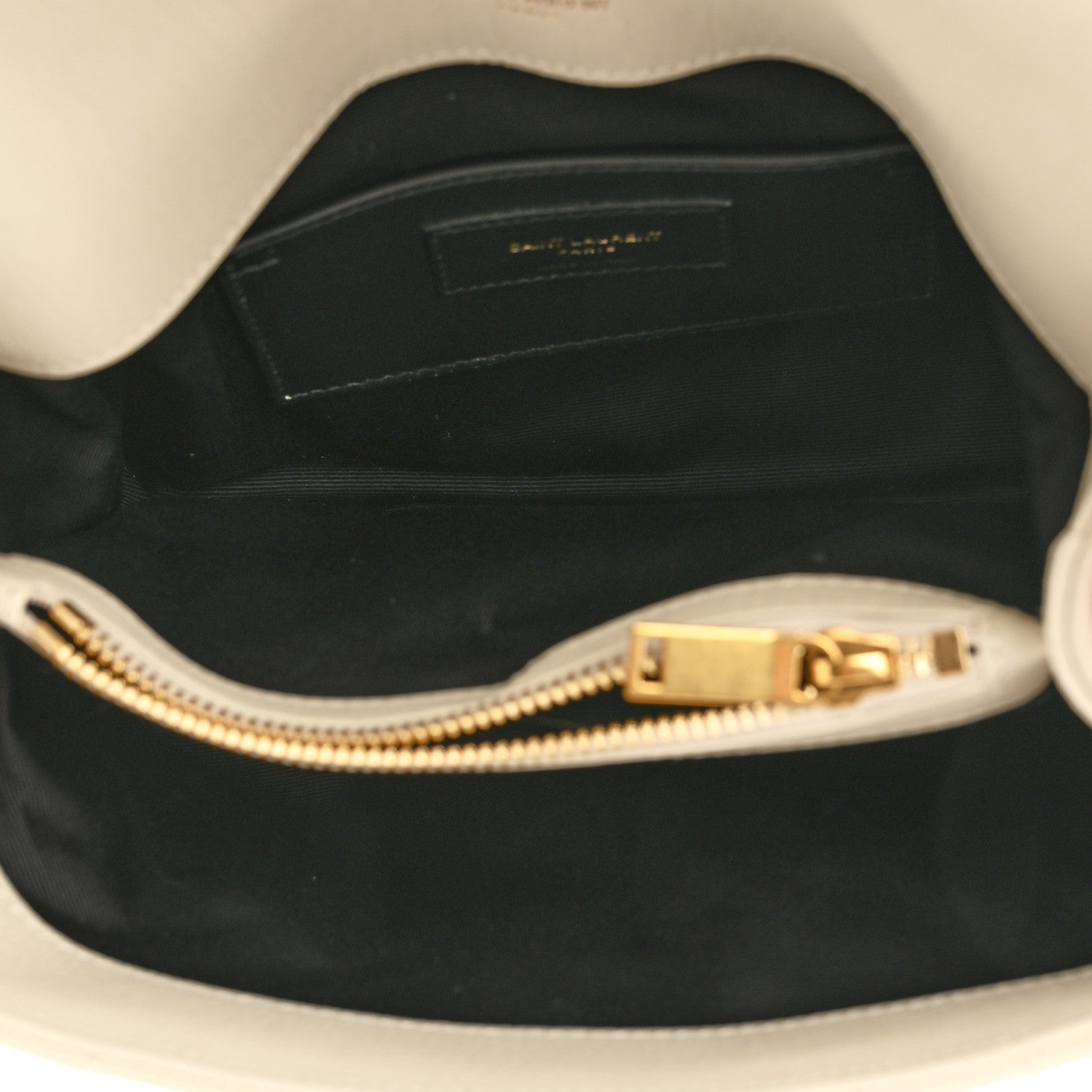 Saint Laurent Sheepskin Matelasse Chevron Monogram Medium College Bag Crema Soft 5 of 11