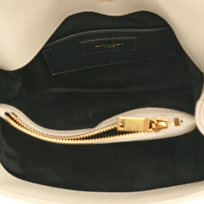 Saint Laurent Sheepskin Matelasse Chevron Monogram Medium College Bag Crema Soft 5 of 11