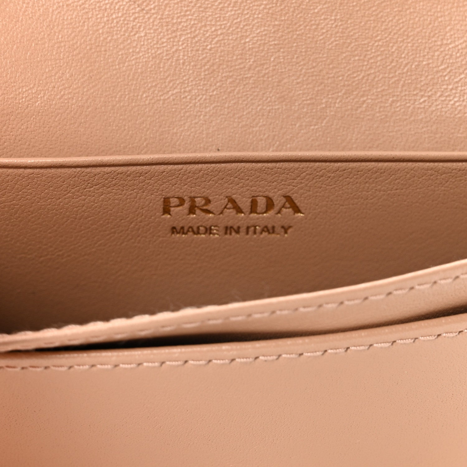 Prada Vitello Move Business Card Holder Cipria 6 of 6