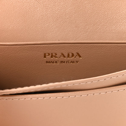Prada Vitello Move Business Card Holder Cipria 6 of 6