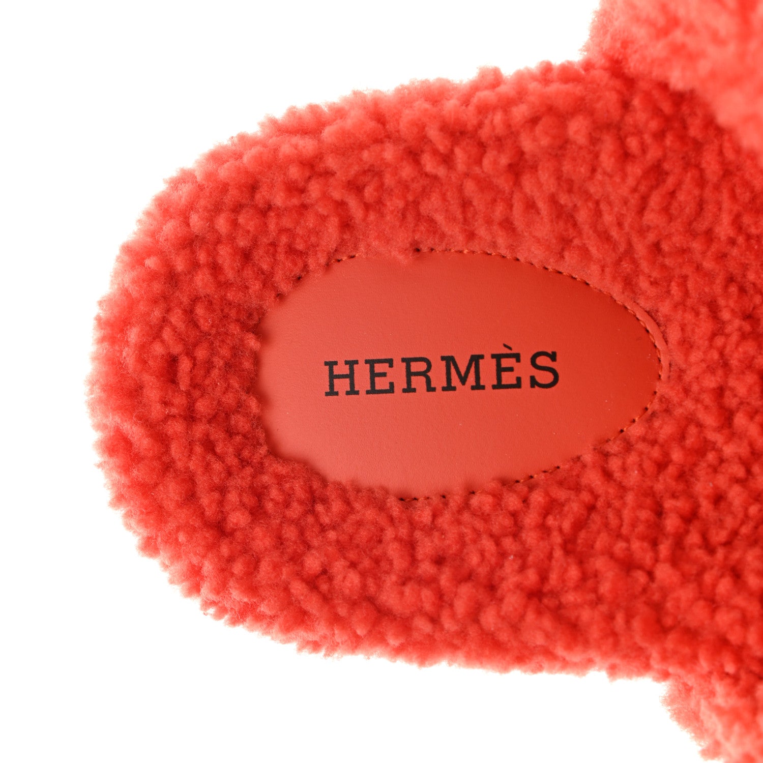 Hermes Woolskin Womens Chypre Sandals 40 Orange 7 of 11