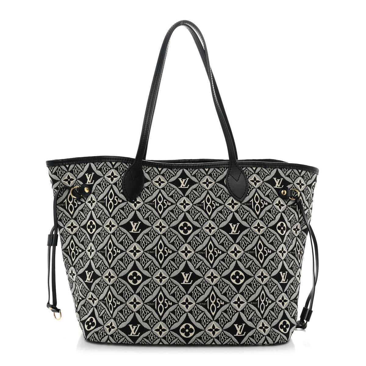 Louis Vuitton Jacquard Since 1854 Neverfull MM Grey 1 of 8