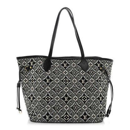 Louis Vuitton Jacquard Since 1854 Neverfull MM Grey 1 of 8